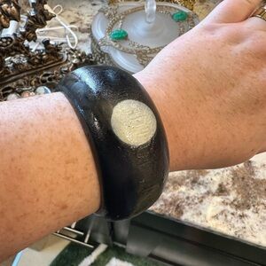 Black and White Wearable Tech Bracelet